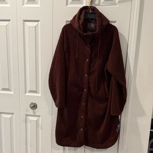 Ultra Flirt Chocolate Teddy Coat NWT